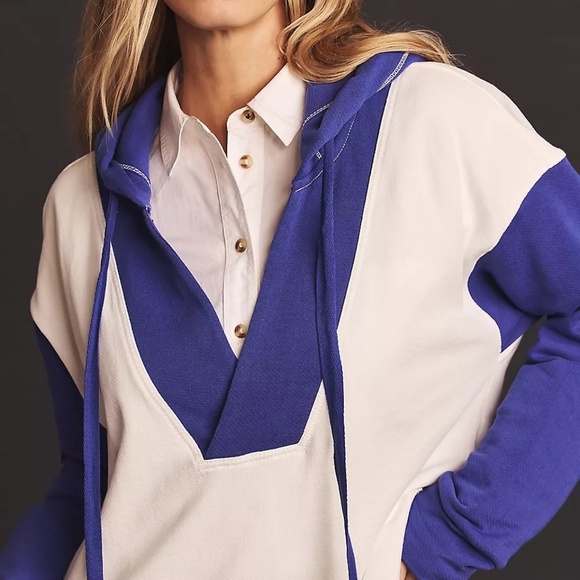 NWT Anthropologie Wharfside Hooded Sweatshirt Small - Picture 2 of 5